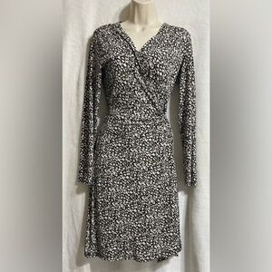 Banana Republic print wrap dress size M